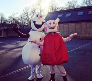 Peppa Pig and Olaf